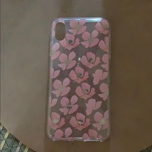 iPhone XS Max floral silicone phone case
